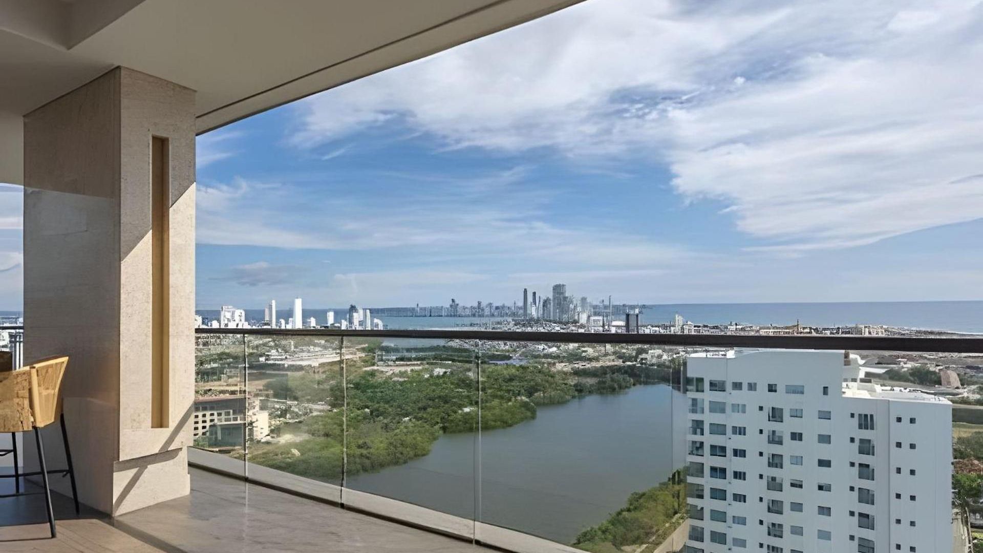 Exclusivo 1br Apt, Vista Al Mar&centro Cartagena